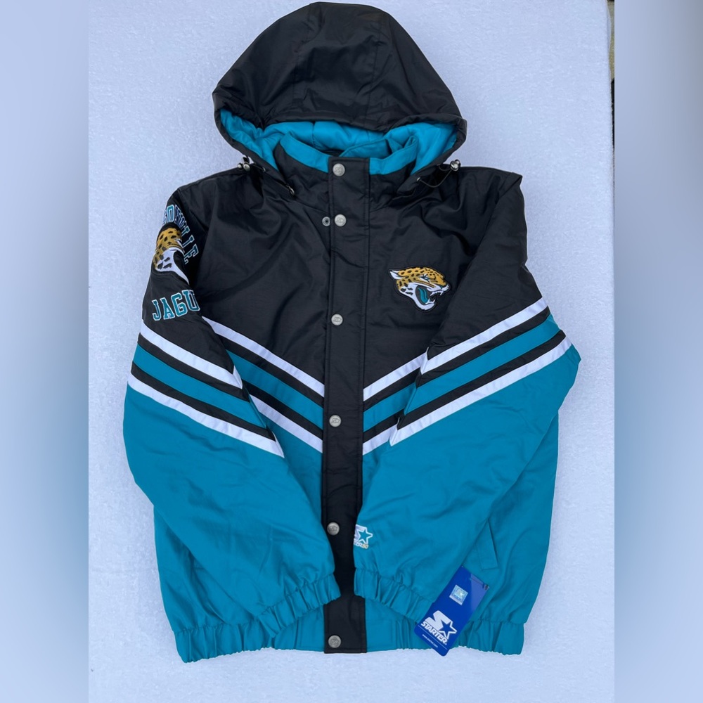 Starter 50 Jacksonville jaguars NFL Full zip up puffer jacket